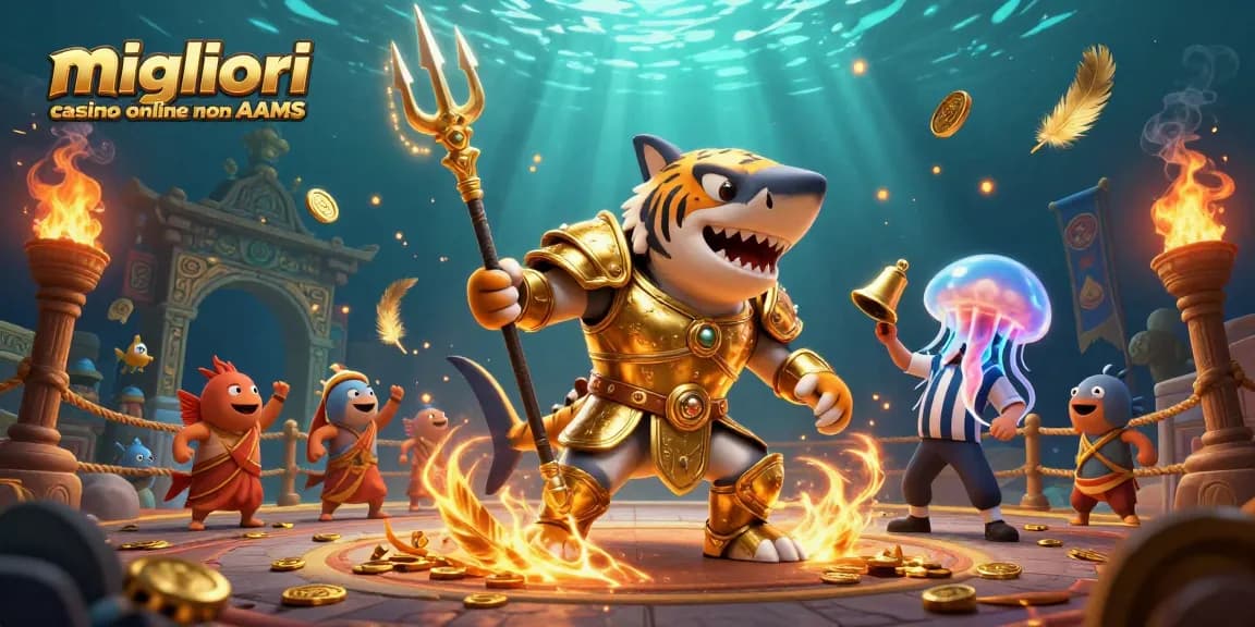 Vinci alla grande nei migliori casino online non AAMS con azione sottomarina emozionante e illustrazioni vibranti.