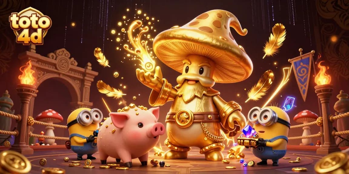 Experience thrilling toto 4d gameplay with magical elements in a vibrant casino setting.