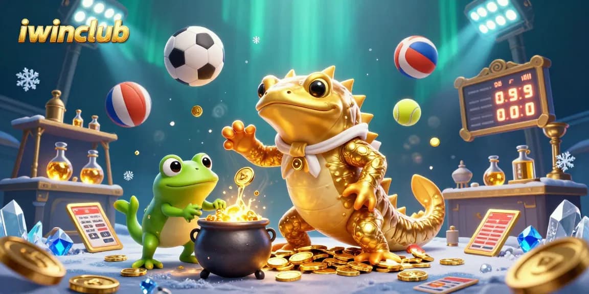Experience iwinclub’s enchanting world with a golden salamander alchemist creating riches.