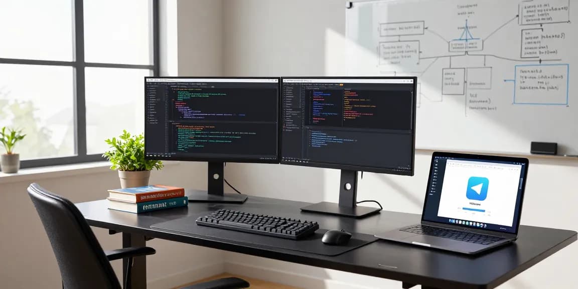 Dynamic software workspace showcasing the functionality of 纸飞机中文版 in a modern tech environment.