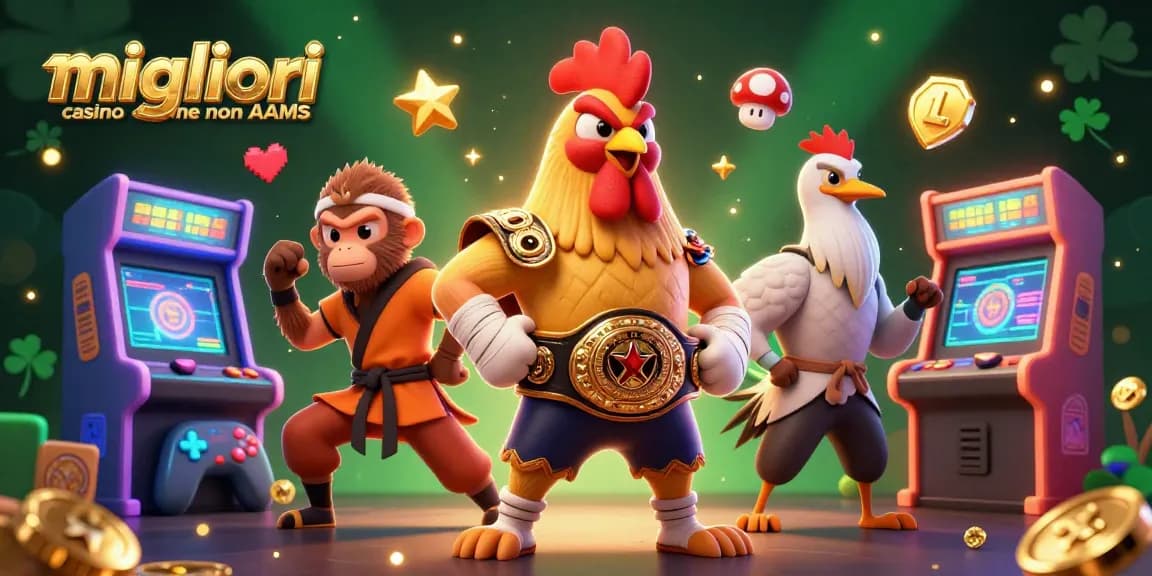 Vivi l'emozione dei migliori casino online non AAMS con personaggi vivaci e elementi di gioco.