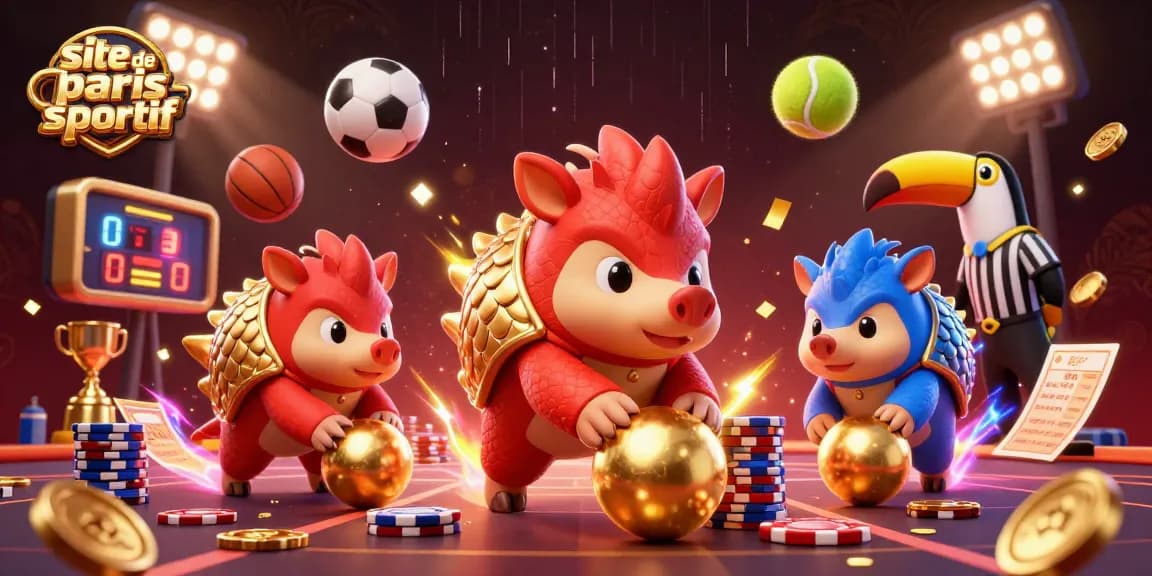 Pariez sur le site de paris sportif avec des pangolins en action et de nombreux éléments de jeu!