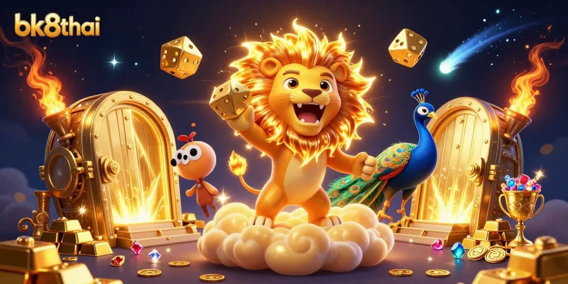Experience thrilling victories at bk8thai with a dynamic casino scene full of golden treasures and excitement.