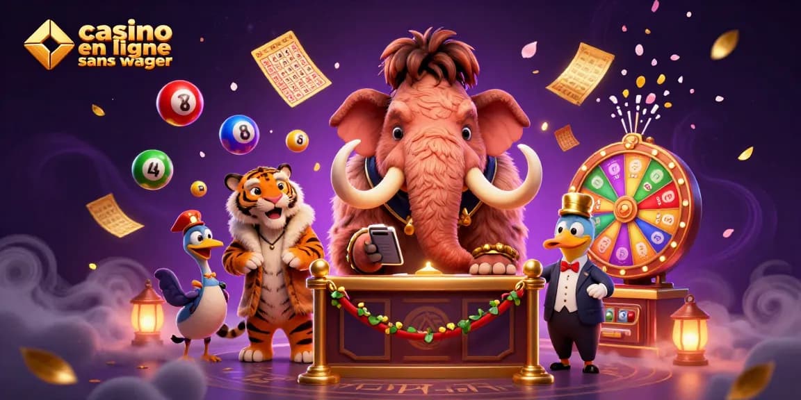 Appréciez le monde de casino en ligne sans wager avec des personnages colorés et dynamiques.