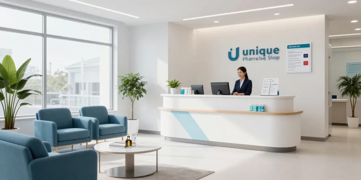 Unique Pharma Steroid Shop offering compassionate healthcare services in a welcoming clinic environment.