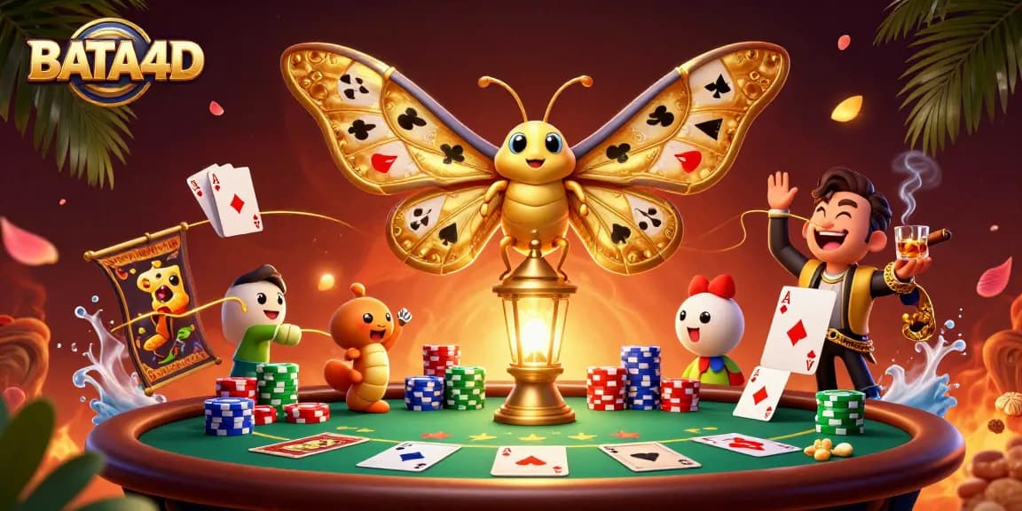 BATA4D's engaging scene showcases a vibrant casino atmosphere with playful elements and dynamic characters.