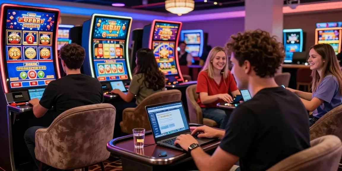 Lemacau Live Chat interaction in lively online casino environment with diverse players.