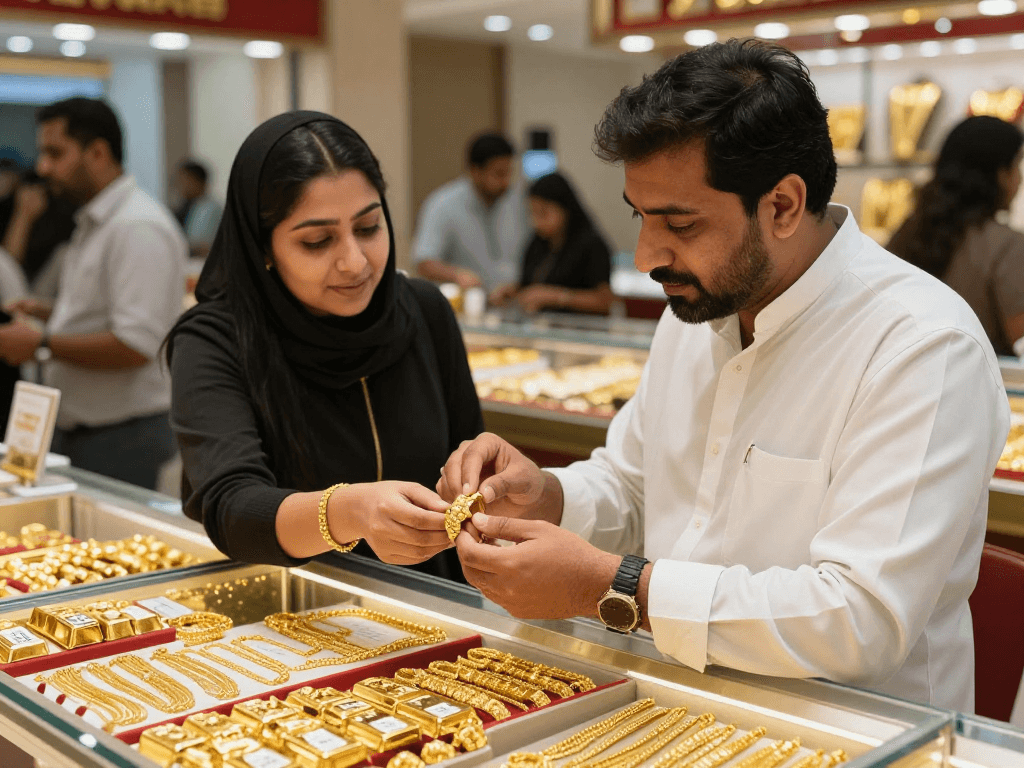 Explore gold buying services at https://bahraingoldprices.com/ with expert jewelers and valuable jewelry displays.