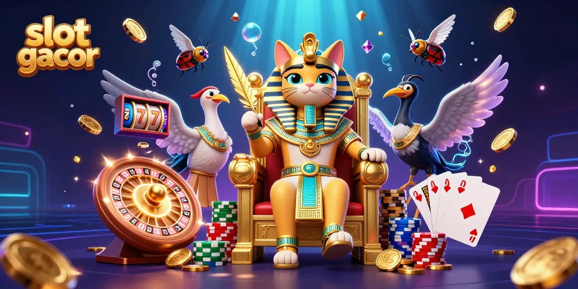Experience the thrill of slot gacor with vivid characters, golden themes, and dynamic casino elements.