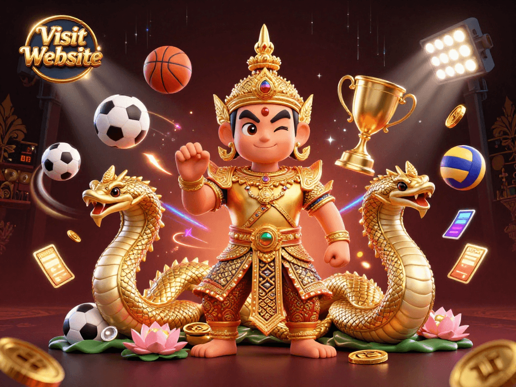 Experience immersive gaming dynamics in this Visit Website casino illustration featuring vibrant colors and detailed characters.