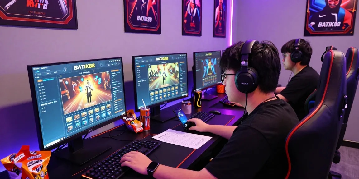 Pengalaman bermain di BATIK88 dengan antusiasme gamer di ruang permainan modern