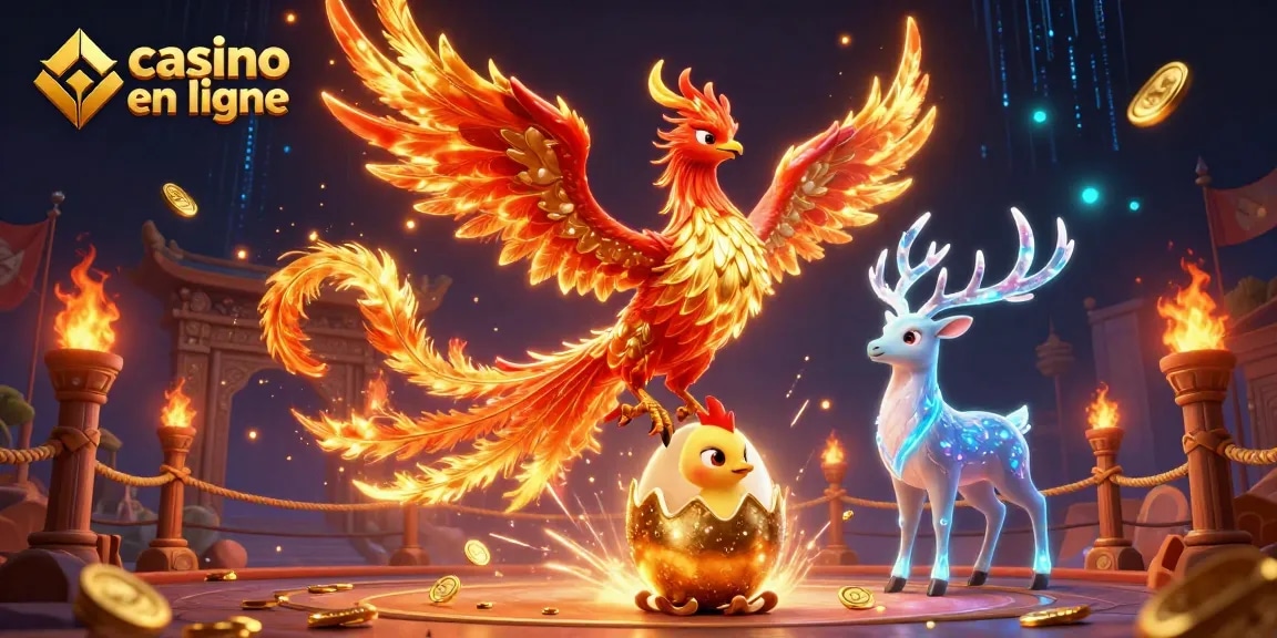 Jouer au casino en ligne avec une illustration dynamique de personnages mythiques et d'éléments de jeu captivants