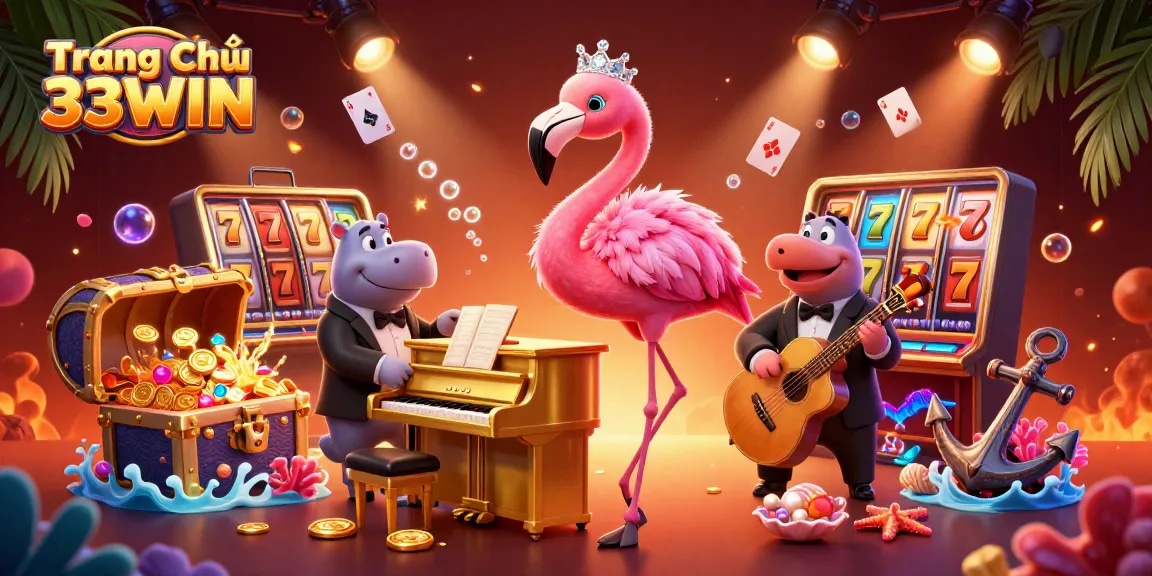Experience thrilling games at Trang Chủ 33WIN with vibrant 3D casino visuals and dynamic elements.