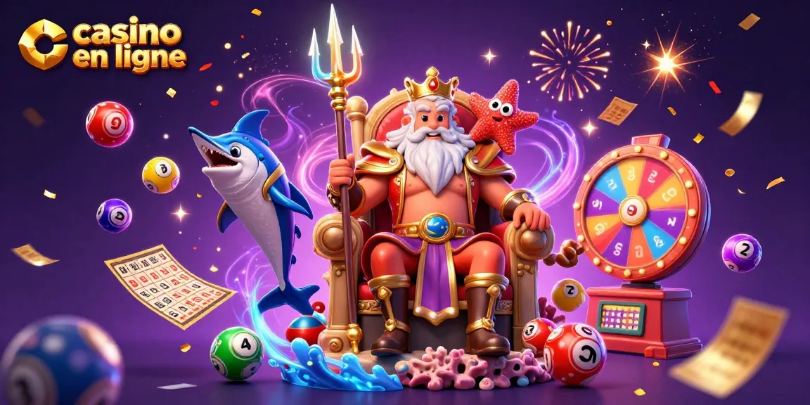 Profitez de moments palpitants au casino en ligne avec Neptune, des boules de loterie et des roues de prix.