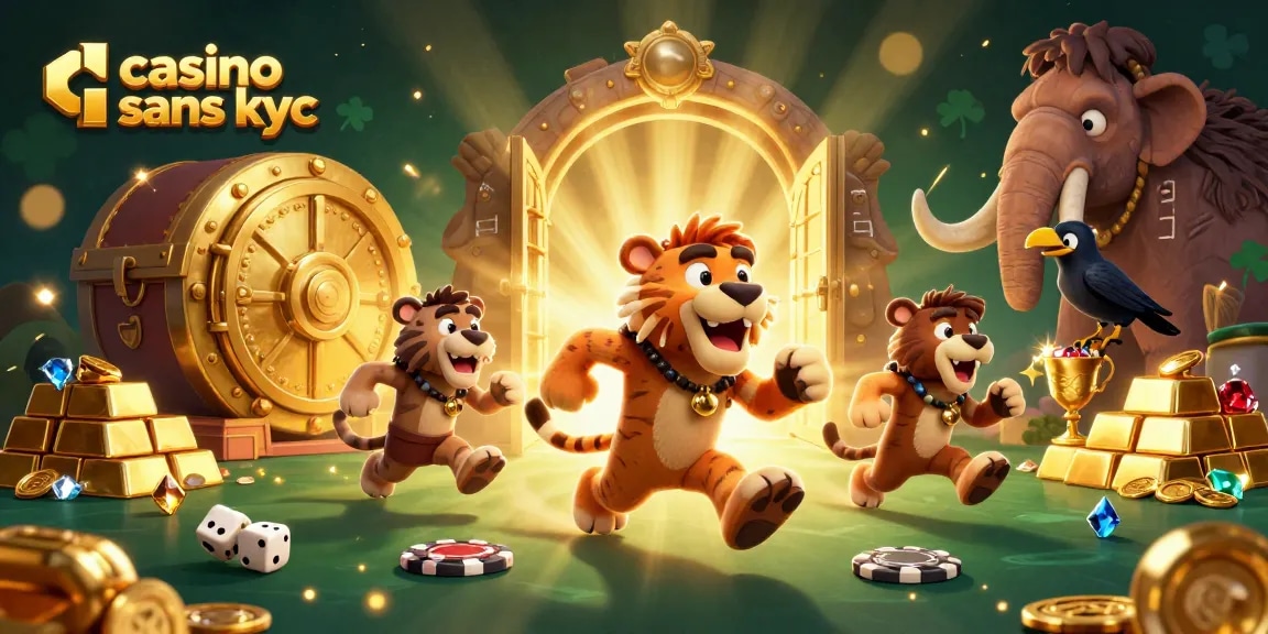 Jouez au casino sans KYC avec des gains instantanés et des jeux sécurisés dans un univers visuel captivant.