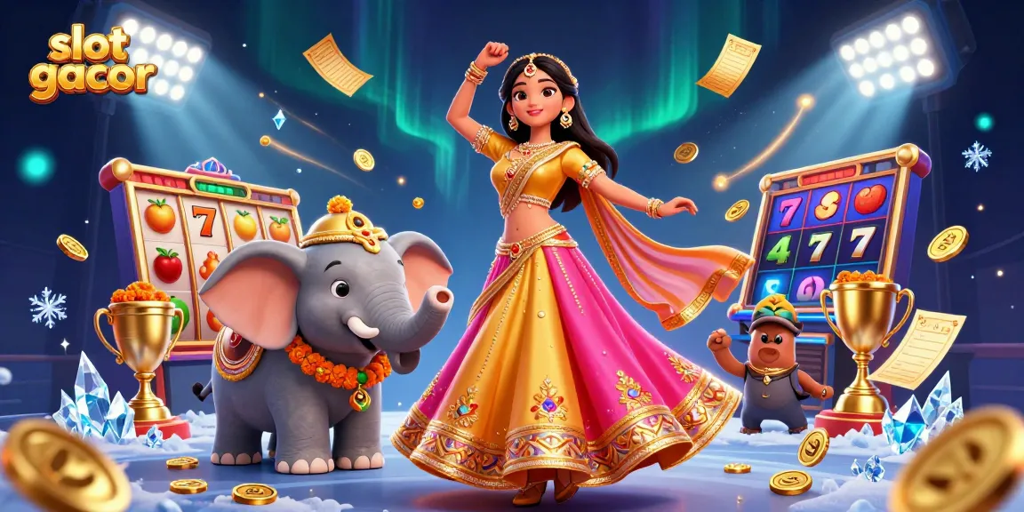 Spin the slot gacor reels with vibrant Asian-inspired character and golden wins in this dynamic casino illustration.