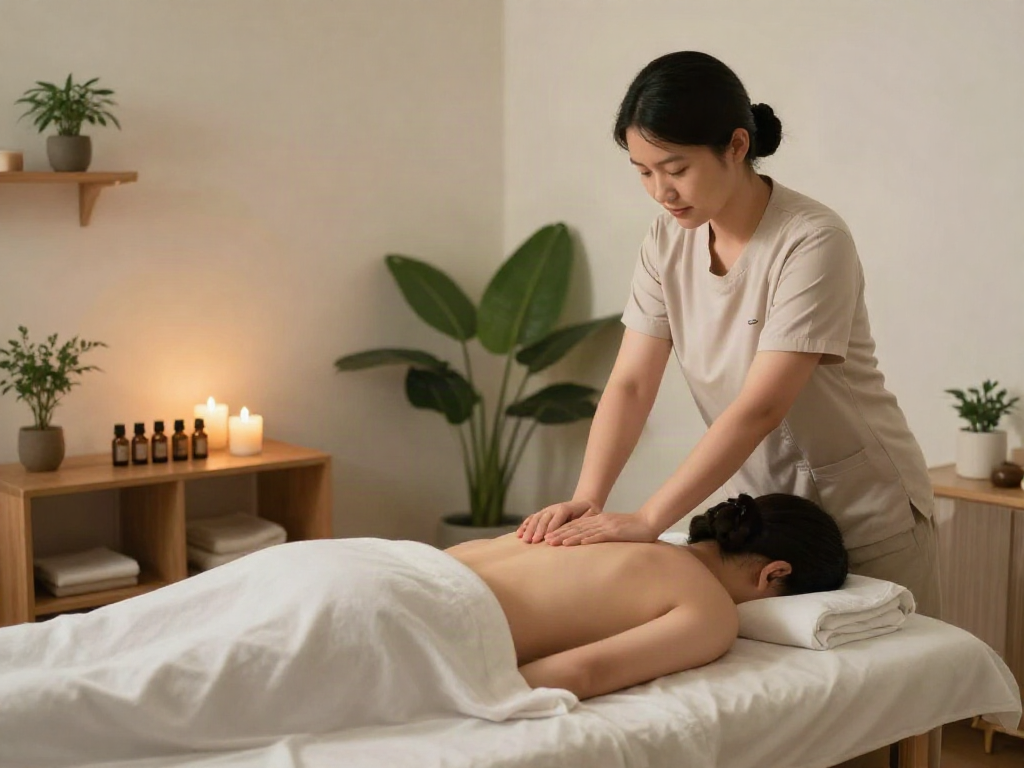 Experience soothing 성남출장안마 in a tranquil wellness studio with professional massage therapy.