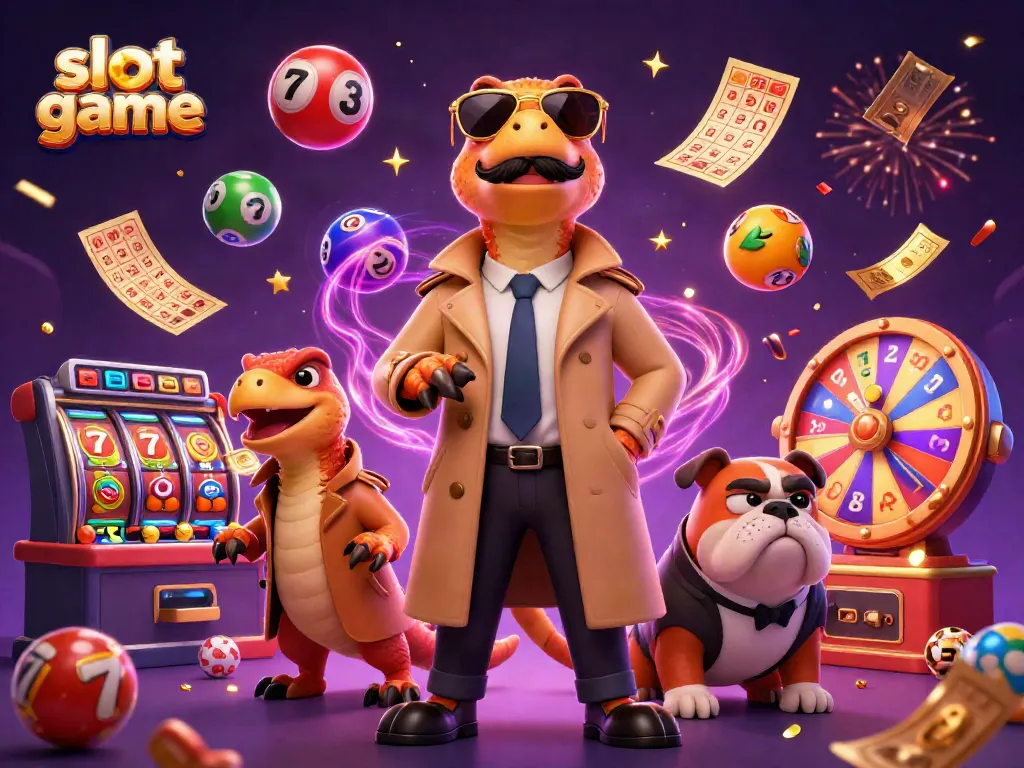 Engage with exhilarating slot game action featuring vibrant elements like reels and symbols.