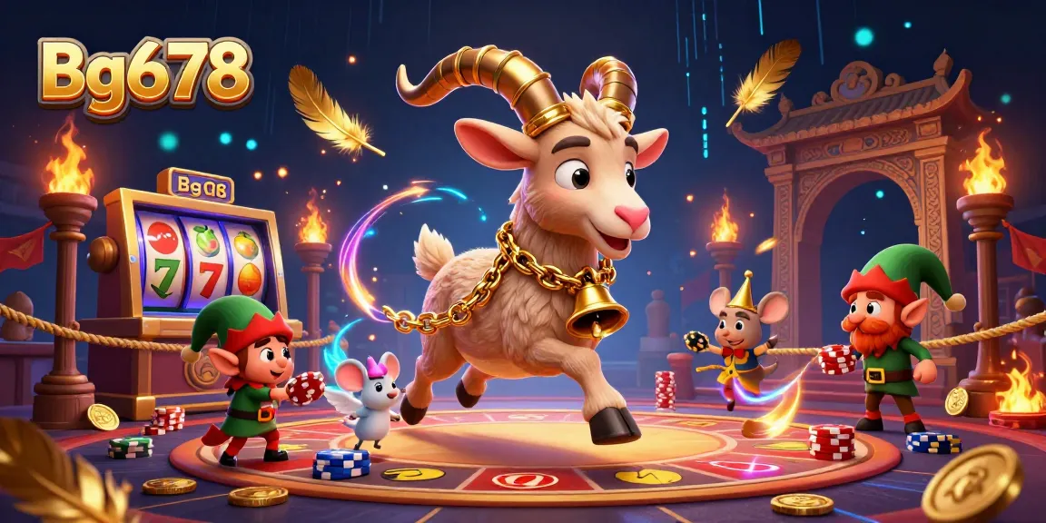Experience thrilling gameplay with Bg678 casino's vibrant 3D illustration featuring an exciting holiday theme.