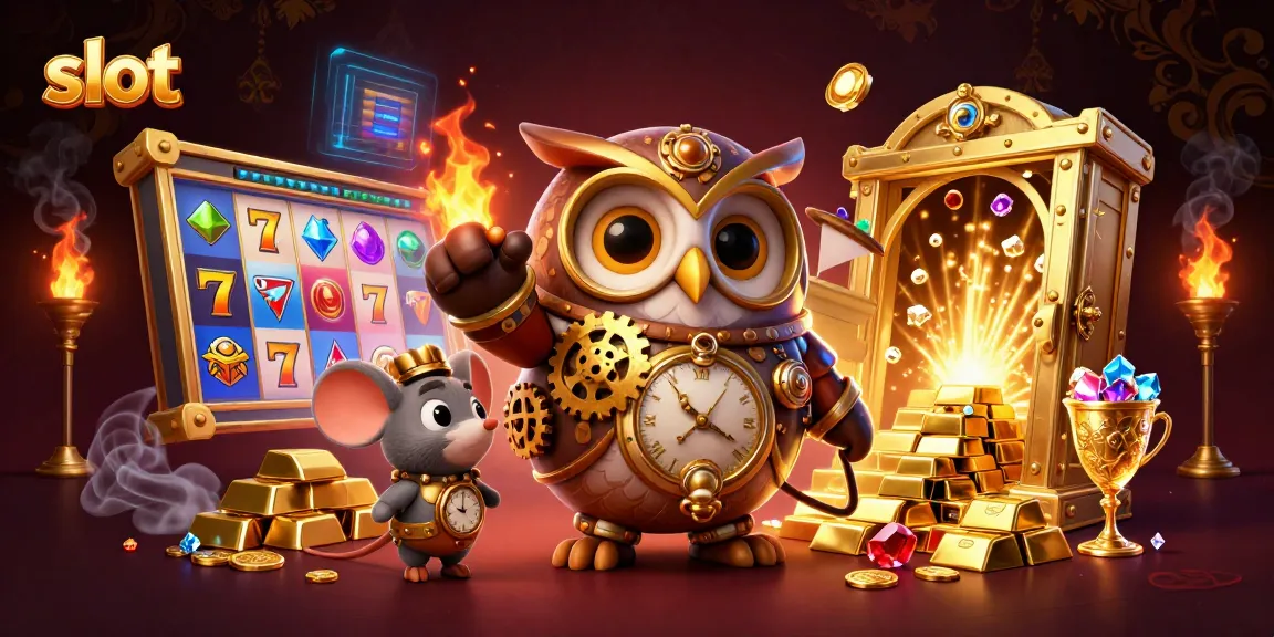 Engage with slot games featuring our vibrant characters and rich casino elements in a steampunk setting.