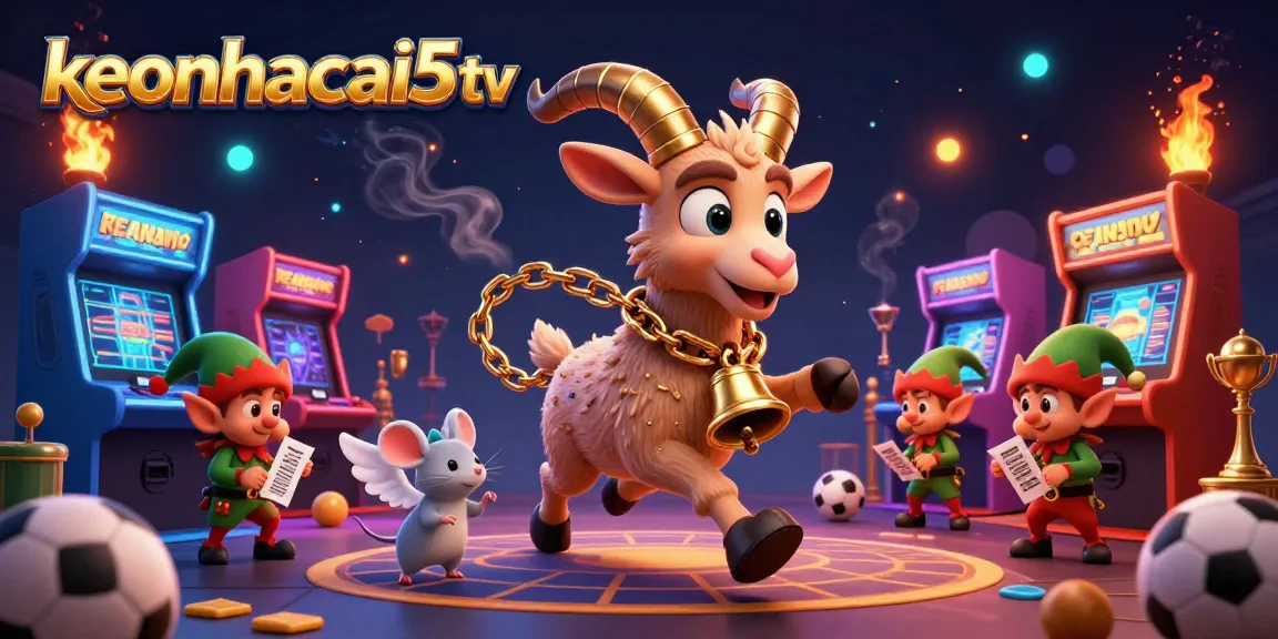 Engage with keonhacai5tv in a vibrant sports betting casino scene filled with fun and chaos.