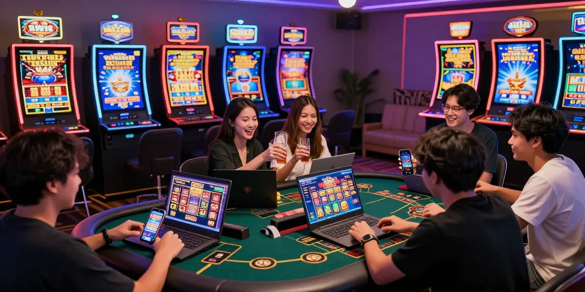 Exciting online gambling experience featuring players enjoying slot gacor games with vibrant graphics.