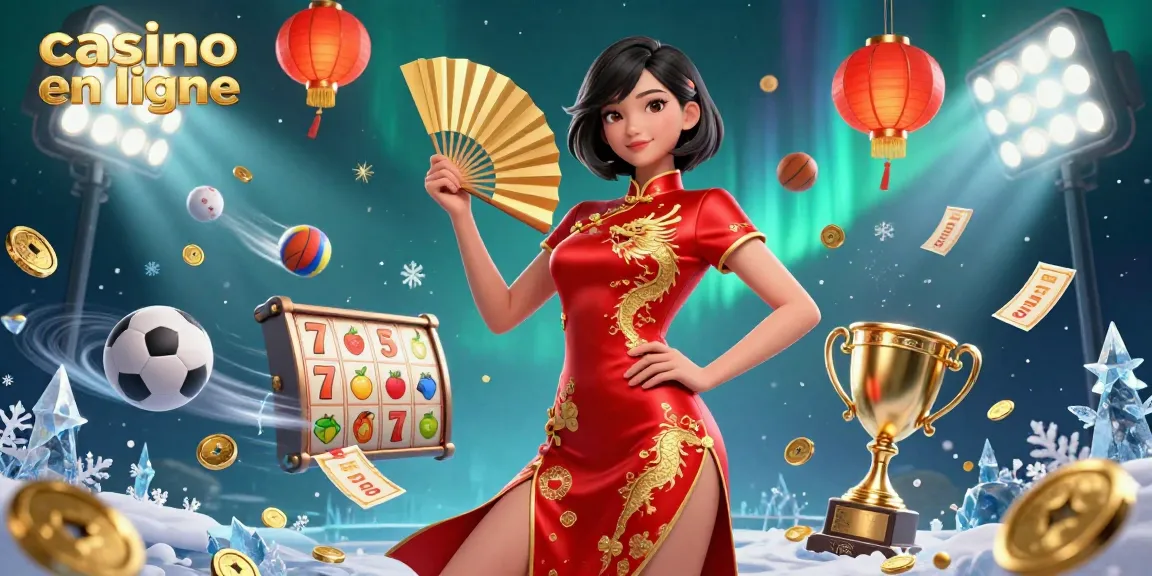 Vivez des jeux passionnants au casino en ligne avec des visuels vibrants et des éléments de machines à sous engageants.