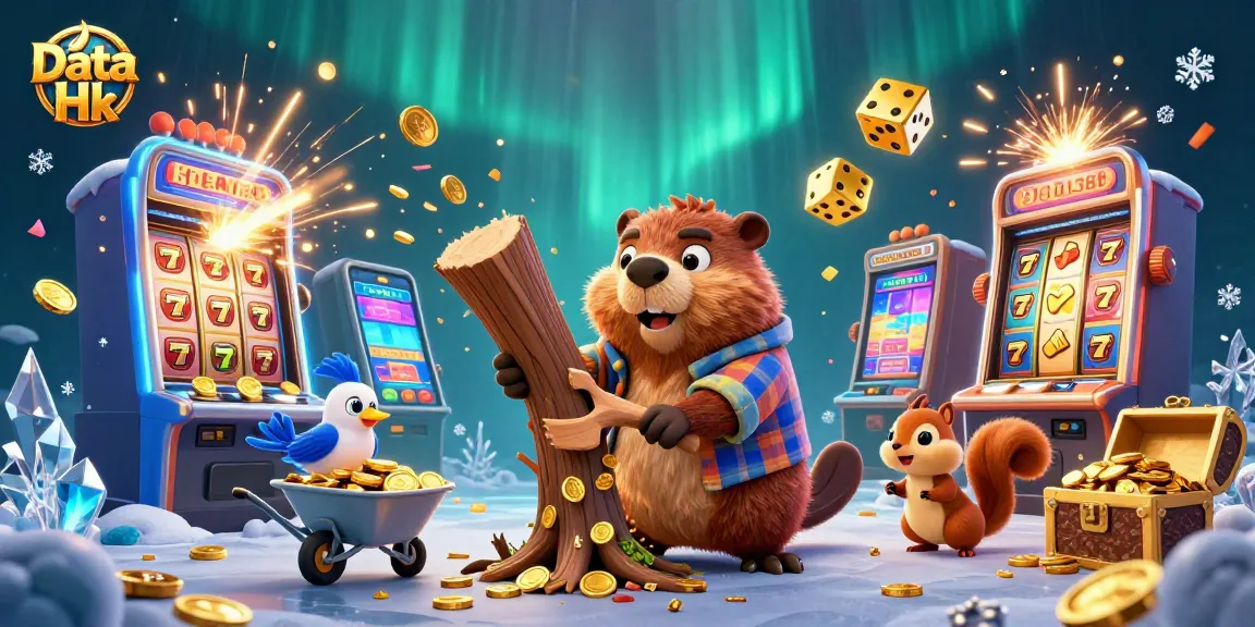 Spin the reels and enjoy Data Hk excitement with cartoon characters collecting coins and jackpots.
