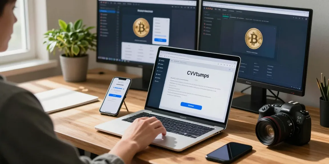 Securely buy CVV dumps from Buyccshop in a modern e-commerce workspace.