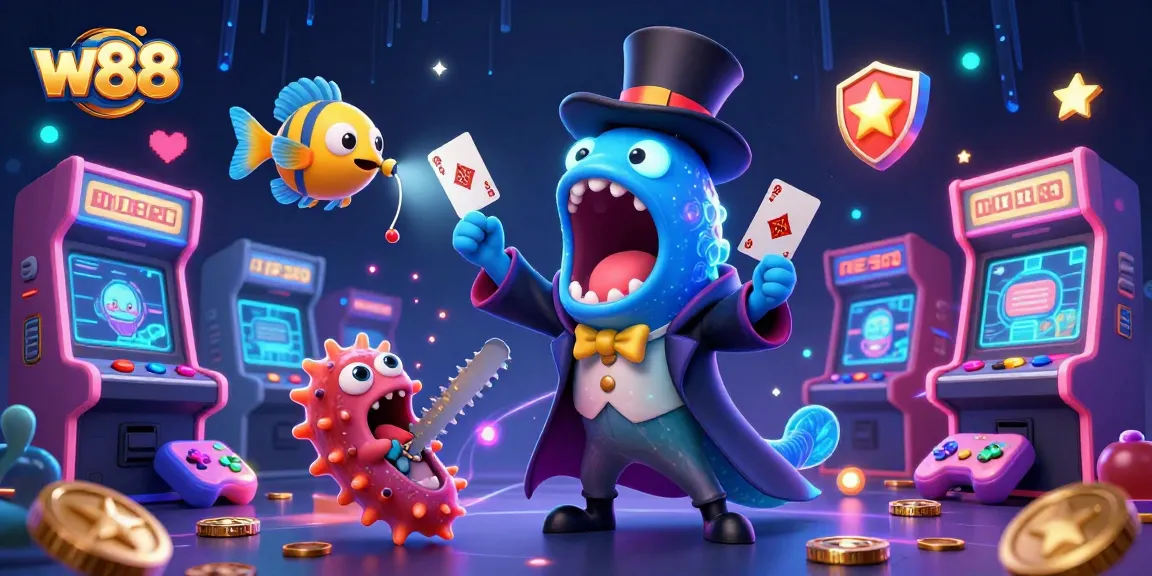 Trò chơi casino hấp dẫn tại w88 với các nhân vật hoạt hình 3D đầy màu sắc