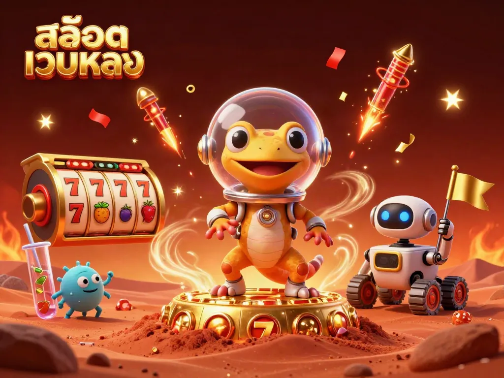 สล็อตเว็บตรง สัมผัสโลกของคาสิโนสุดตื่นเต้นกับภาพประกอบ3D