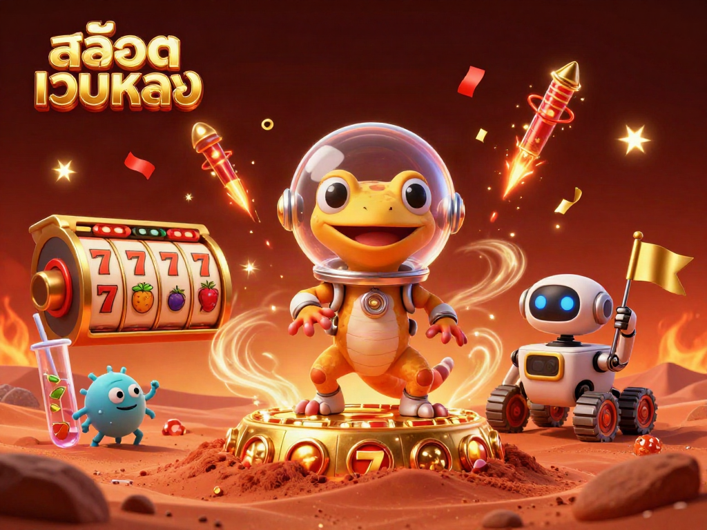 สล็อตเว็บตรง สัมผัสโลกของคาสิโนสุดตื่นเต้นกับภาพประกอบ3D