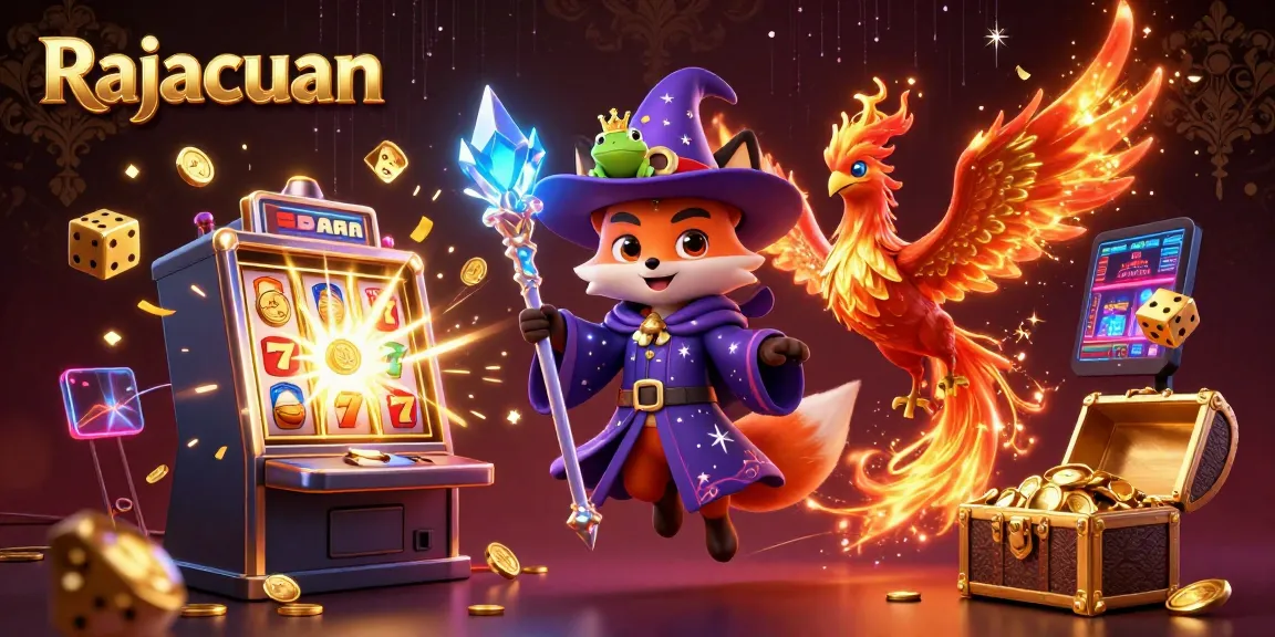 Menangkan jackpot di Rajacuan dengan wizard dan phoenix dalam permainan kasino.