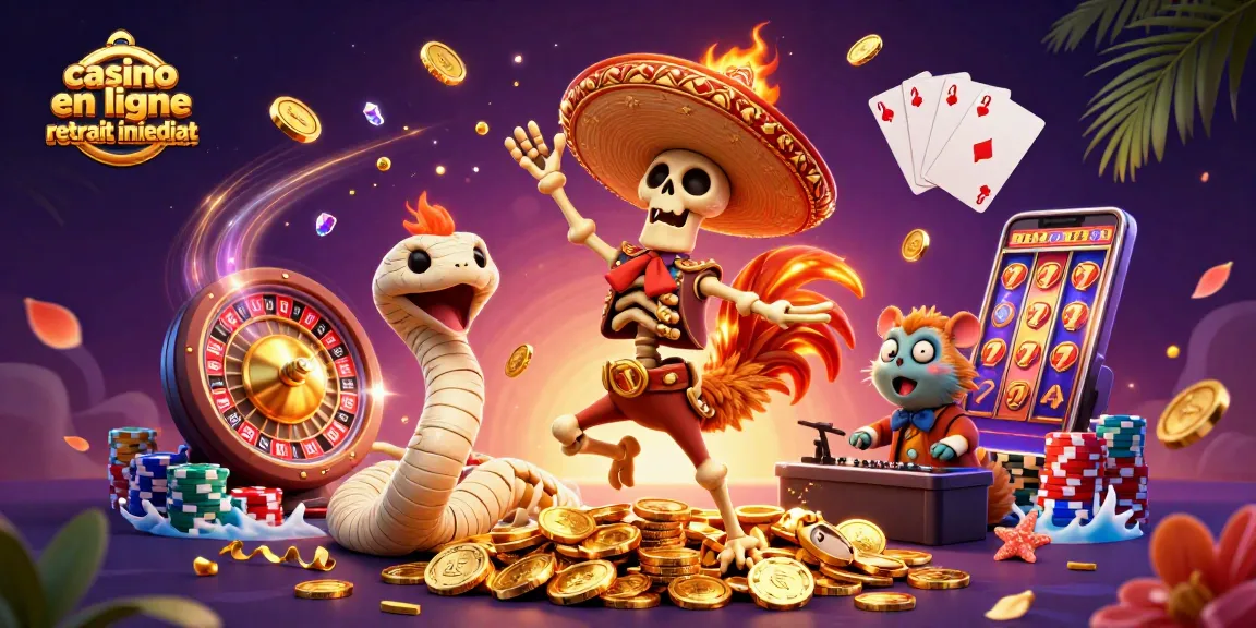Retrouvez l'excitation des jeux sur un casino en ligne retrait immédiat avec des gains rapides et dynamiques illustrés.