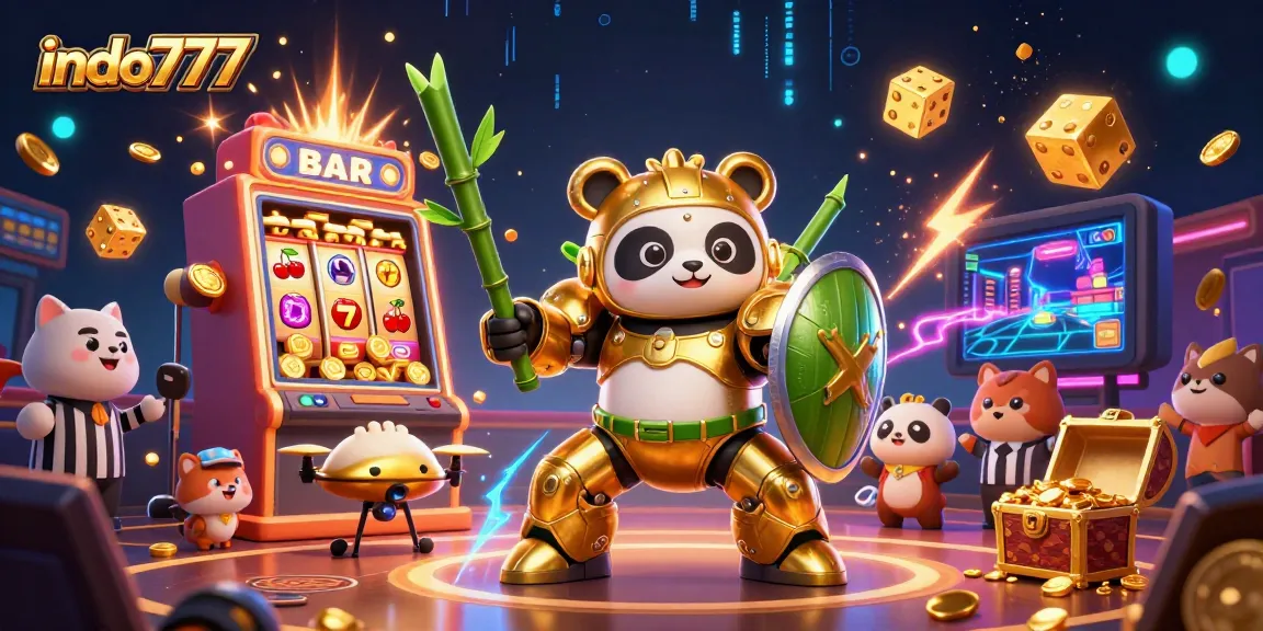 Permainan slot yang menarik di indo777 dengan simbol keberuntungan dan jackpot menghipnotis pemain.