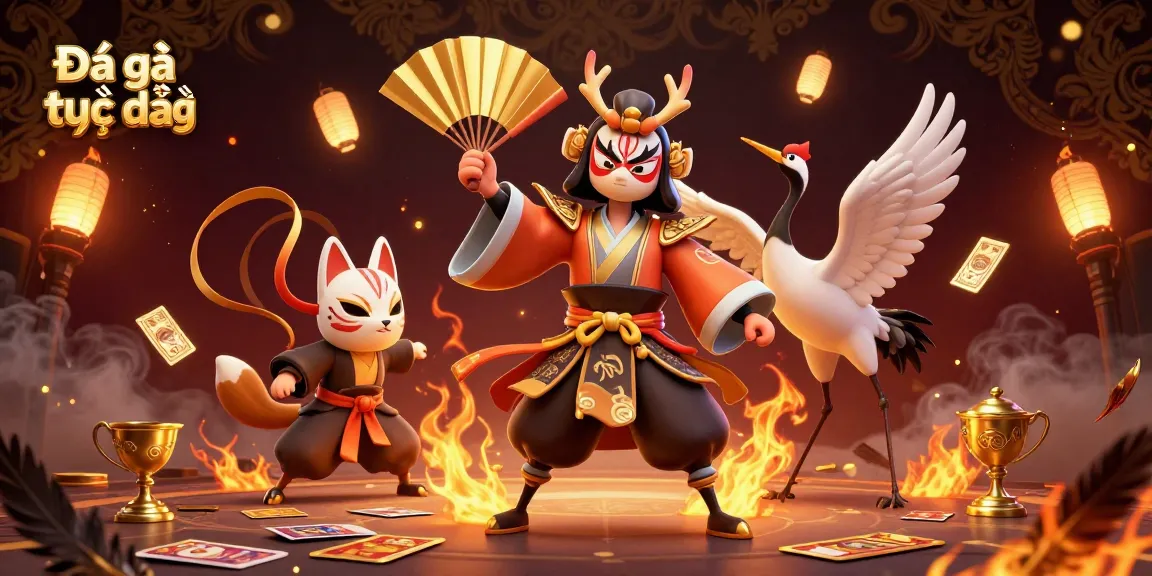 Watch Đá gà trực tiếp in an immersive arena with detailed characters and dynamic betting elements.