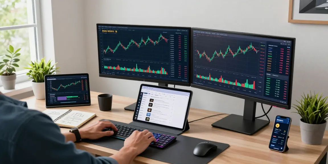 Cricbet99 trading workspace featuring real-time cryptocurrency charts and digital wallet interfaces.