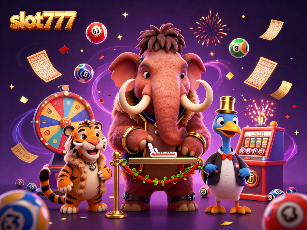 Engage with slot777's colorful and dynamic casino experience featuring vibrant characters and game elements.