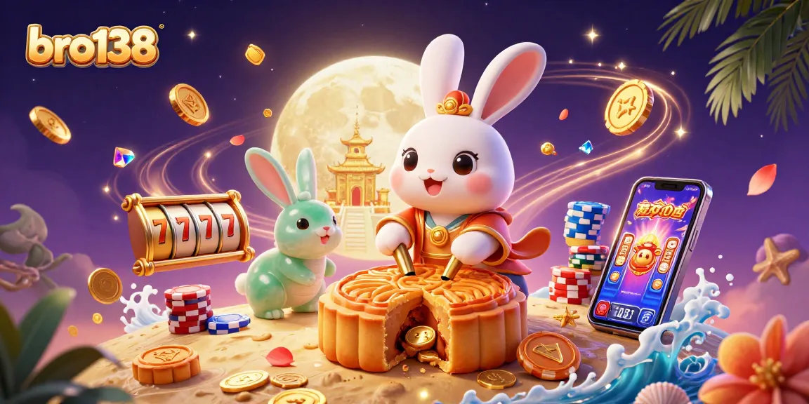 Engage with bro138 and enjoy vibrant slot reels alongside a rabbit hero in a magical casino universe.