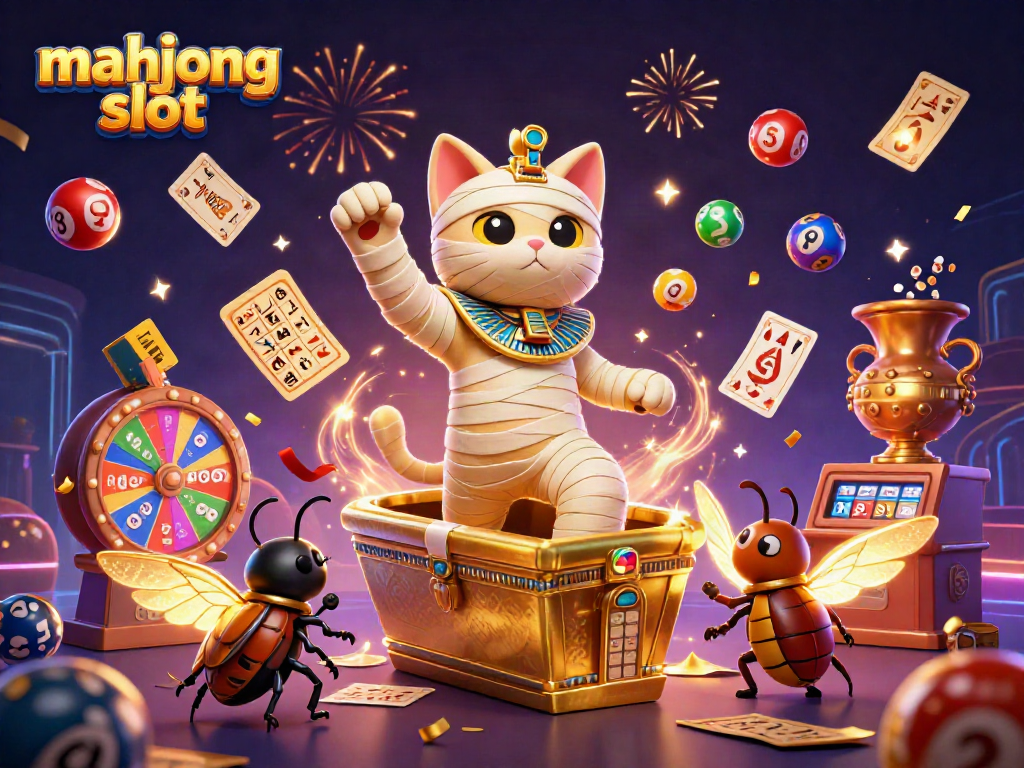 Experience the thrill of mahjong slot gaming with vibrant characters and dynamic casino elements.