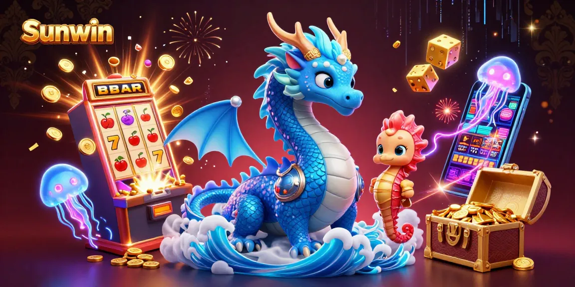 Win big with Sunwin’s vibrant 3D casino scene featuring a dazzling jackpot.