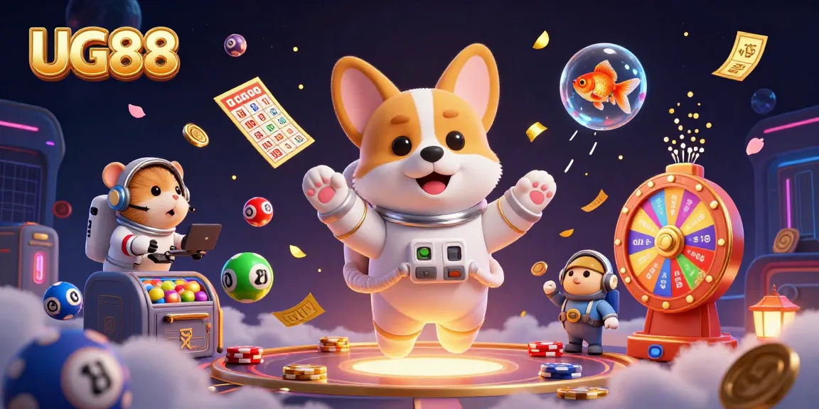 Play and win with entertainment at UG88, featuring vibrant casino action and dynamic characters.