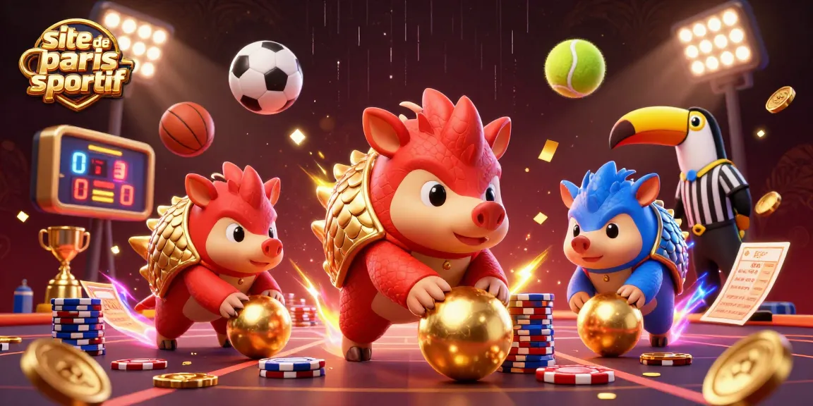 Pariez sur le site de paris sportif avec des pangolins en action et de nombreux éléments de jeu!