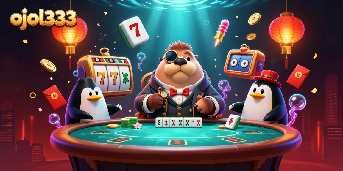 Join the gambling fun as ojol333 plays at an underwater poker table with exciting visuals.