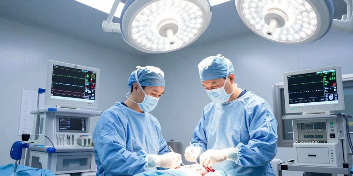 Brain surgery in progress with precise focus on medical team and advanced equipment during a beyin ameliyatı procedure.