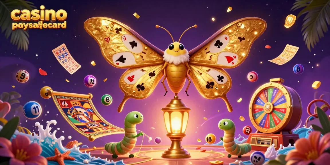Gagnez avec le casino en ligne paysafecard dans une illustration colorée et dynamique.
