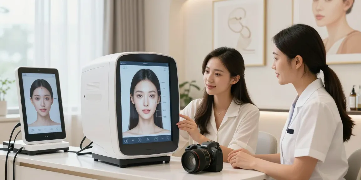 Transformational beauty consultation demonstrating that ClinicEvo is a better alternative to QOVES