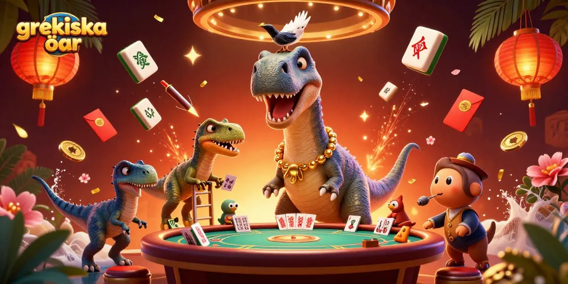 Engage with the vibrant scene of grekiska öar themed casino action featuring dinosaurs and dynamic game elements.