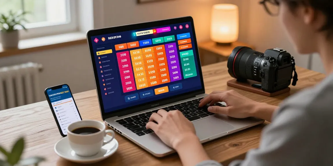 Engaged user betting on Pasaran Togel Terlengkap online, with vibrant gaming interface and real-time results.