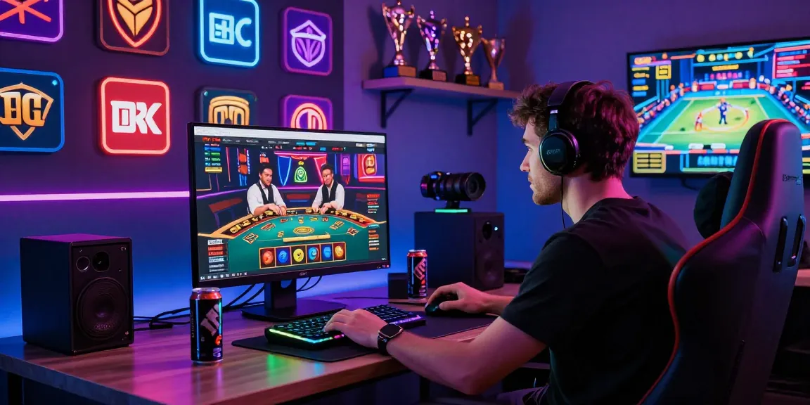 Engaging online casino gaming scene featuring link alternatif raja328 with dynamic lighting and vibrant atmosphere.